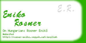 eniko rosner business card
